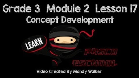 Grade 3 Module 2 Lesson 17 Concept Development