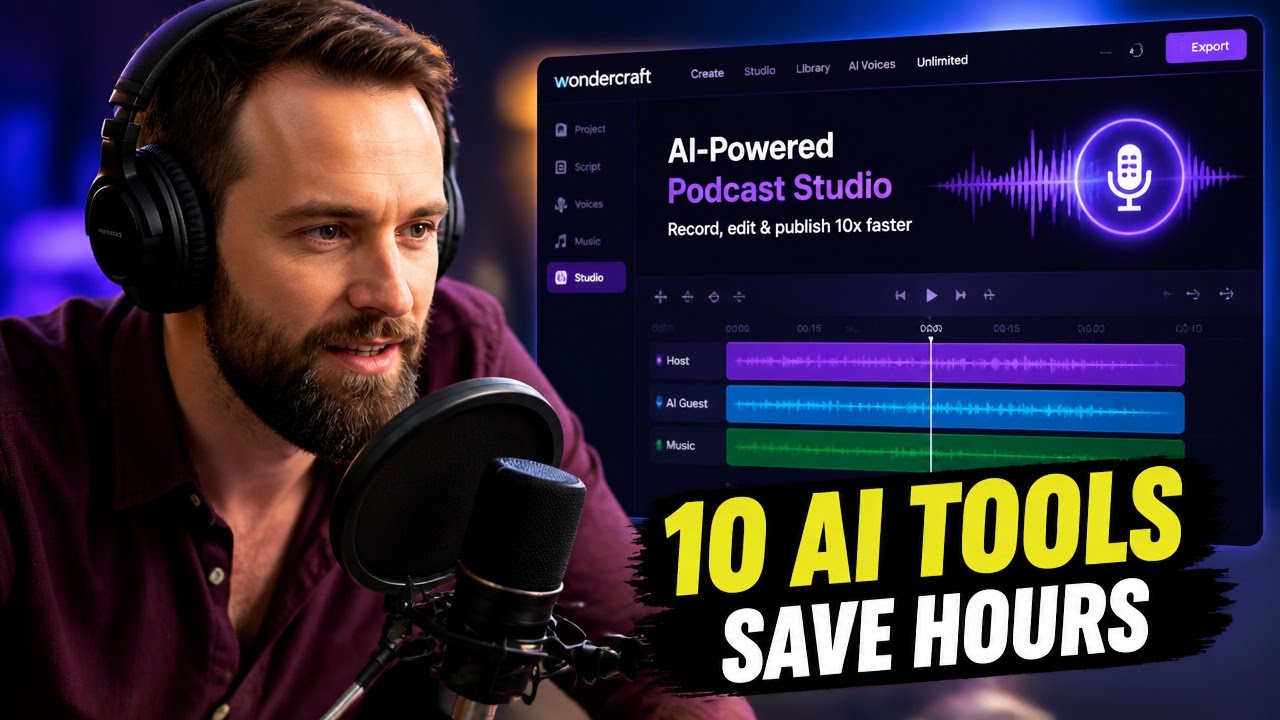 10 AI Podcast Tools That Save Me Hours Every Week - YouTube