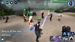 Swgoh 3v3 - JKL/Shaak/GK counter - JKR/Gas/Jolee