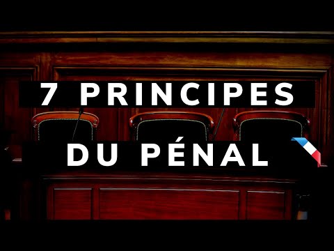 Vidéo: Quels sont les 7 principes du droit pénal ?
