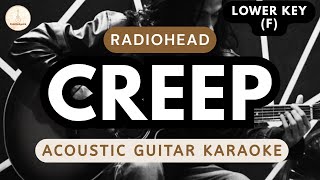 Radiohead - Creep (Acoustic Karaoke) Lower Key / Male Key | Clean Guitar Sound