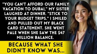 My Sister Said You Can't Afford Our Family Vacation - Then She Saw My Black Card Statement