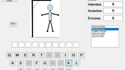 Juego de Ahorcado Visual Basic