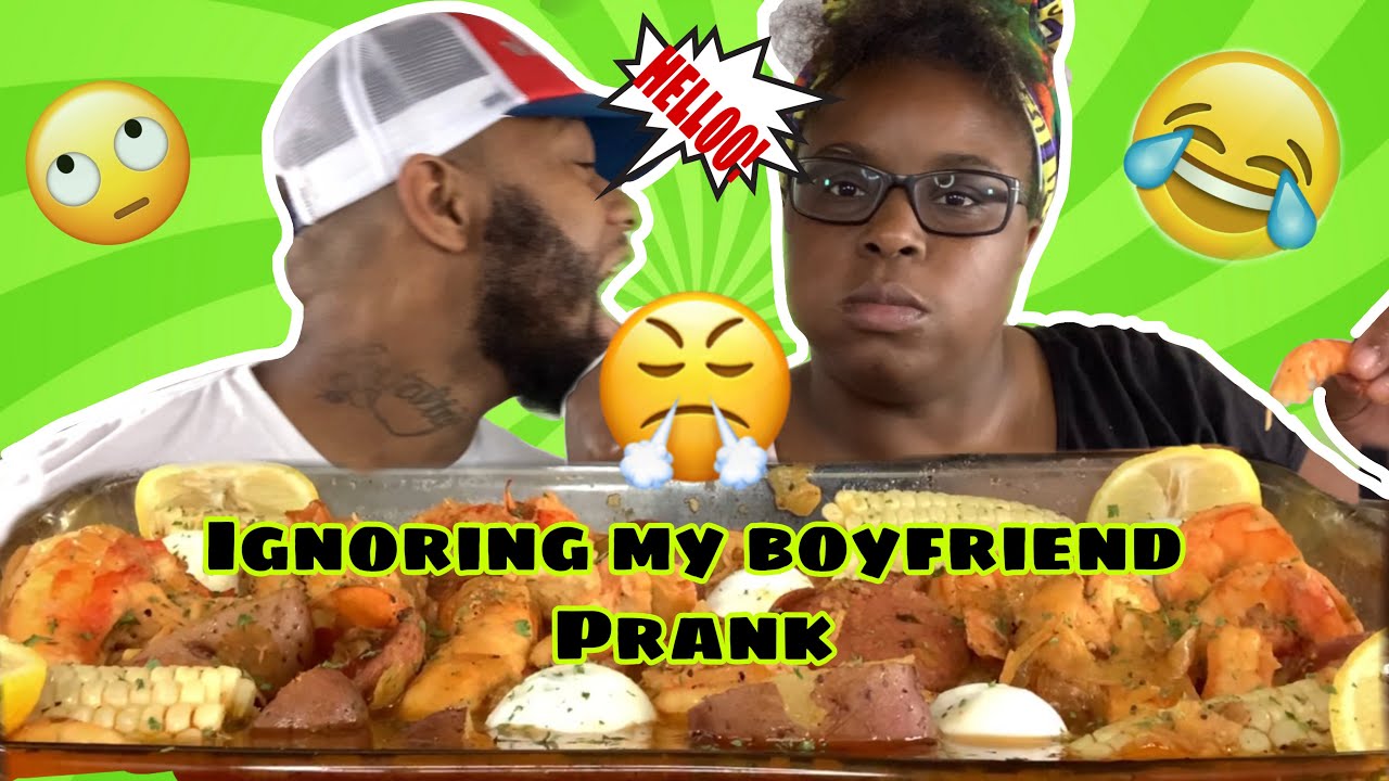 IGNORING MY BOYFRIEND MUKPRANK & DESHELLED SEAFOOD BOIL MUKBANG