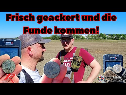 Frisch geackert und die FUNDE kommen!!! Top-Runde mit Sondelfreund Mario und XP Deus2 Sondeln