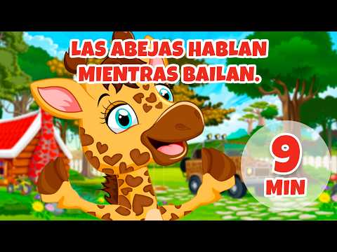 Las abejas hablan mientras bailan - 9 min Giramille | Canciones infantiles y rimas para niños