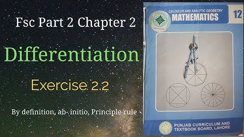Differentiation class 12|| Differentiation by principle rule, Ab-initio Method, By Definition rule||