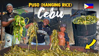 The FILIPINO FOOD They Don't Show You !! HANGING RICE (PUSO) Factory🇵🇭