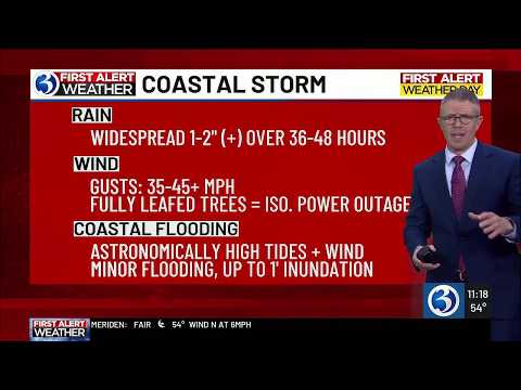 WEATHER: A wet & windy weekend compliments of a coastal storm