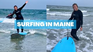I Took a Surfing Lesson! Liquid Dreams Ogunquit | Surfing in Maine