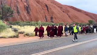 His Holiness Kyabjey Namkhai Ningpo Rinpoche at Uluru – Copper Zangdopelri