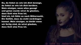 Ariana Grande - God Is A Woman (Deutsche Übersetzung)