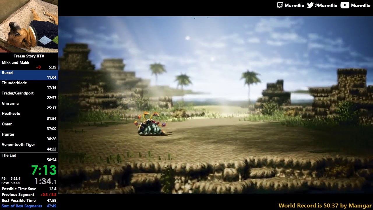 [OLD] Octopath Traveler Tressa speedrun in 4959 YouTube