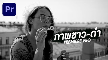 วิธีทำภาพวิดีโอให้เป็นสีขาวดำ วิธีที่ง่ายที่สุด ใน Premiere Pro