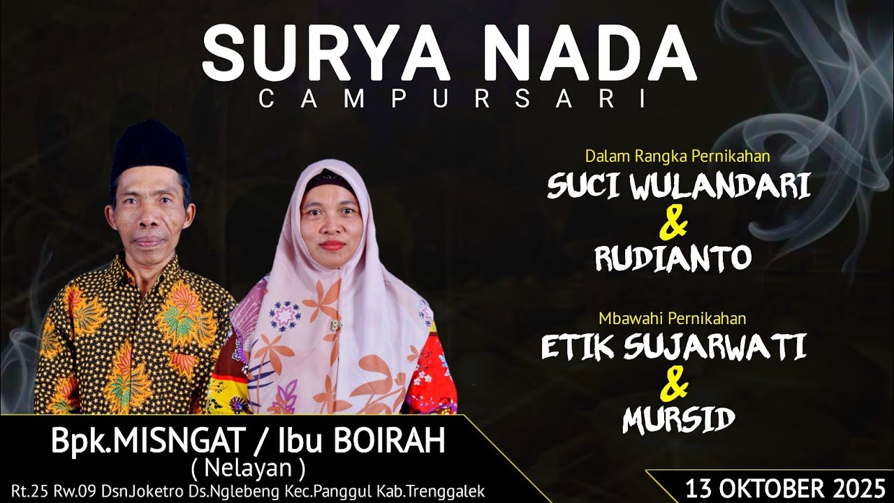 🛑LIVE CAMPURSARI SURYA NADA DI KEDIAMAN BAPAK MISNGAT - IBU BOIRAH JOKETRO-NGLEBENG-PANGGUL