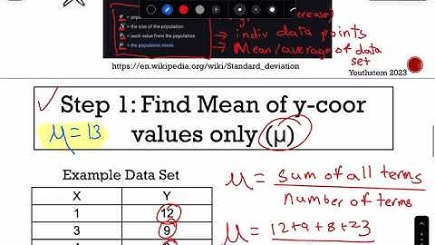 Calculating standard deviation Part 1