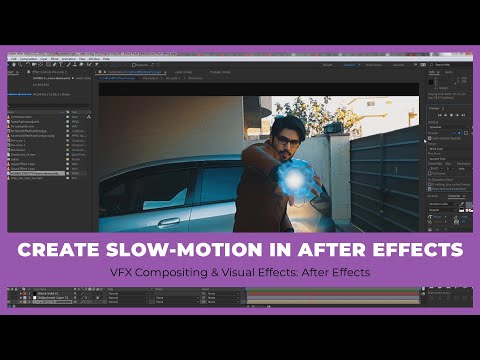 How to create Slow Motion in Adobe After Effects - VFX Compositing Course [110/143]
