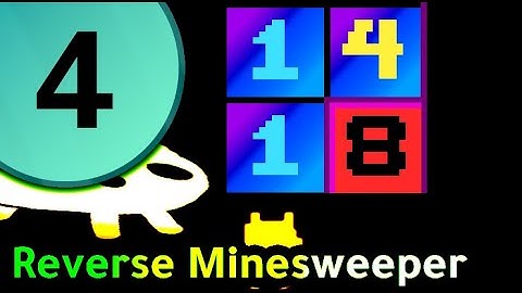 Baba Is You + Reverse Minesweeper (world 4 - False Mines)