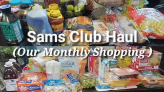 Sam's Club Haul | Our Monthly Grocery Shopping| Restocking My Home #samsclub #haul #grocery #restock