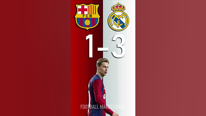 FC Barcelona vs Real Madrid : La Liga Score Predictor - hit pause or screenshot