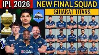 IPL 2026 | Gujarat Titans New Final Squad | GT Team 2026 Players List | GT 2026 Squad | GT Team 2026 screenshot 1