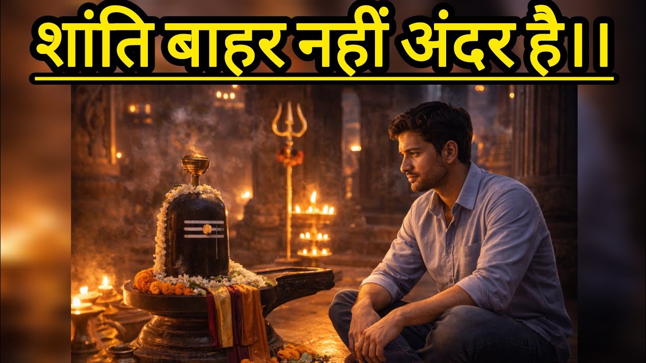 अगर आपका भी मन अशांत है तो जरूर देखना 🕉️🌿🙏🏻 ईश्वर की शरणं में ही शांति है बाकी सब झूठ है 🥹