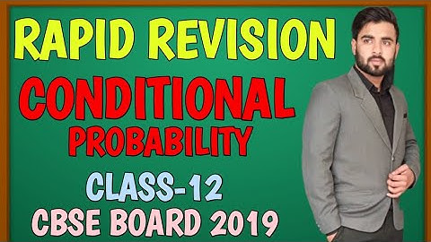 Conditional probability|Probability|Class-12|NCERT Maths|Chapter-13|My Institute|Sachin sir