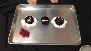 ASMR FOOT SMASH - CHOCOLATE CREME FILLED CUPCAKES W MILK & RASPBERRIES!!! screenshot 3