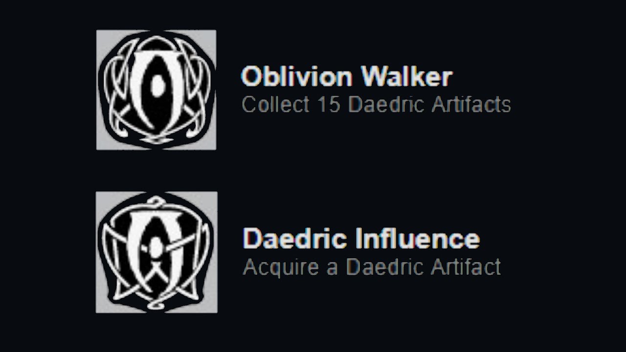 Achievement Save File Skyrim Oblivion Walker, Daedric Influence