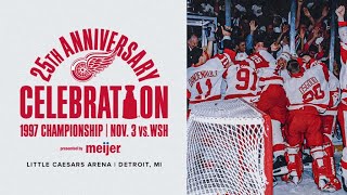 Red Wings to Honor 1997 and 1998 Stanley Cup Champions for 25th Anniversary  Celebration