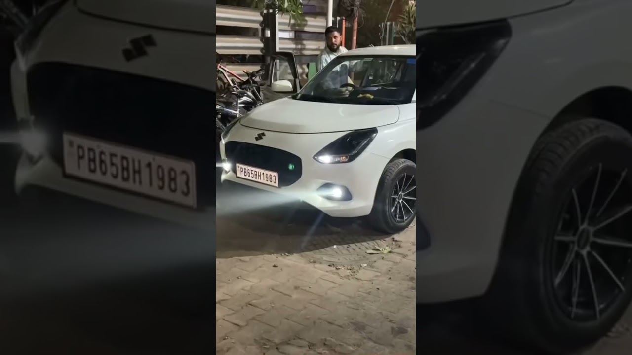 New Swift installed high led fog lamp😈😈👌#shorts #swift #modified