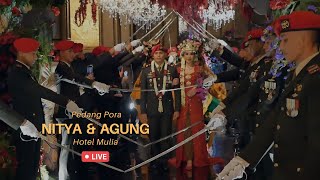 LIVE - Pedang Pora TNI AD Nintya & Agung di Hotel Mulia