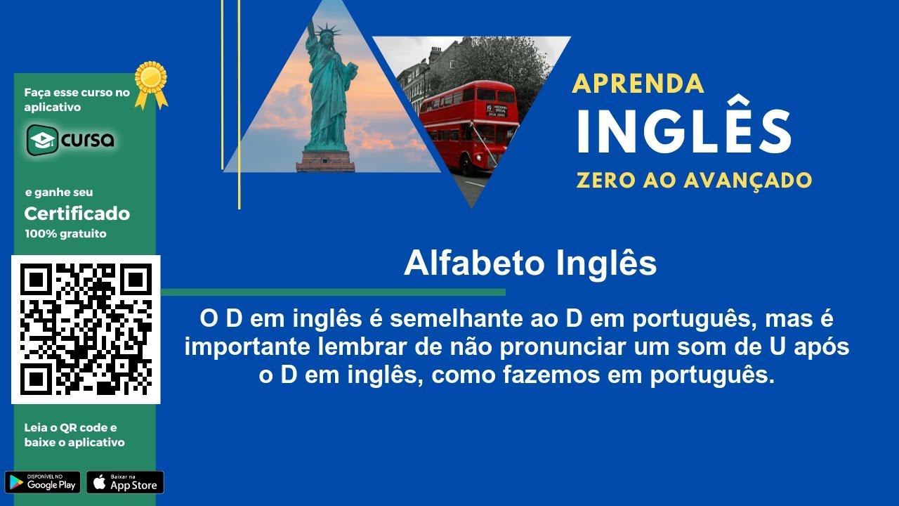 Aula 1 - Introdução ao curso - Curso de Inglês do Zero ao Avançado