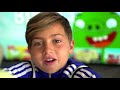 Angry Birds " BirLd Cup "ACCURACY CHALLENGE!! featuring Wayne Rooney and Brighton Lee Sagal