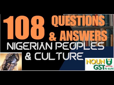 108 Questions and Answers on GST 201 -Nigerian Peoples and Culture ...