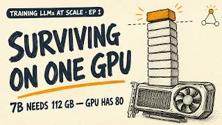Training LLMs at Scale #1 | 7B Model Needs 112GB: Your GPU Only Has 80 News