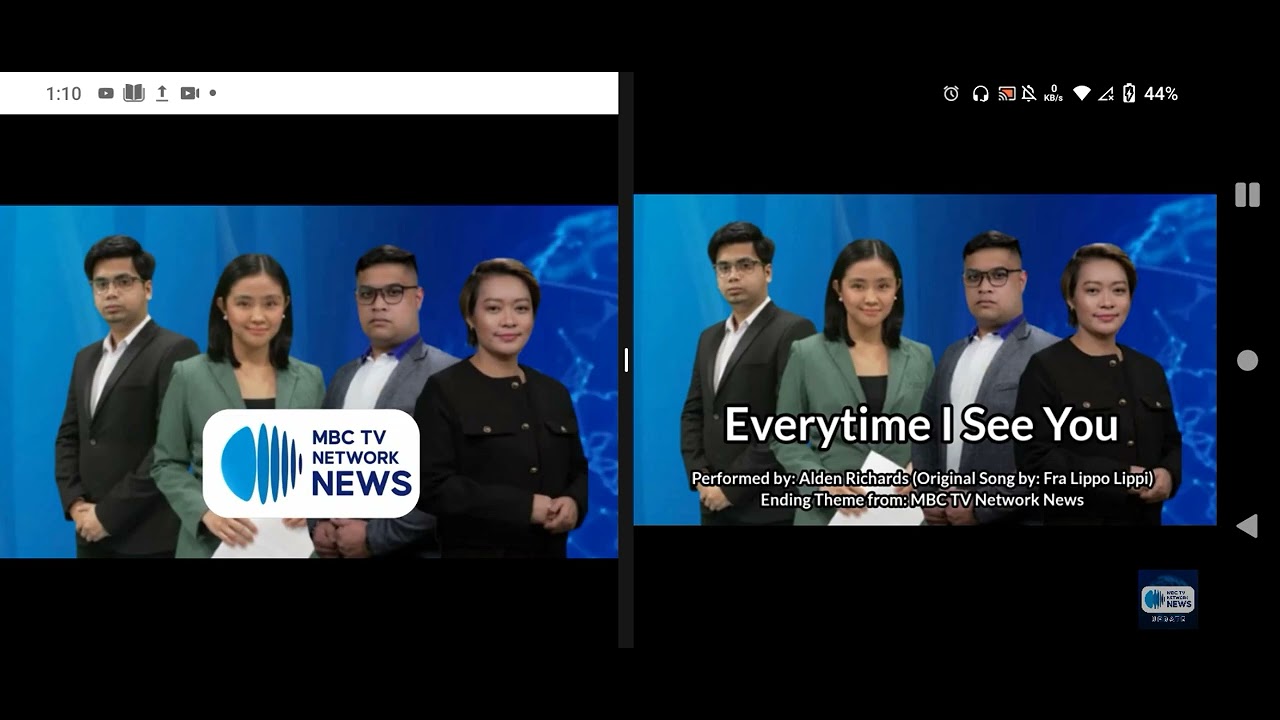 Test Broadcast: MBC TV Network News (DZRH TV/Radio Booth Edition) with Ending Theme Song