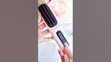 Lược điện ion âm giúp tóc bóng mượt, vào nếp dễ dàng #aichacha #aichachareview #review #shorts