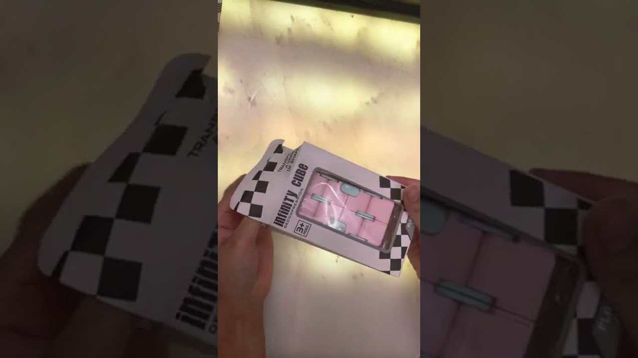 Unboxing infinity cube fidget toy 