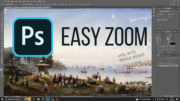 How to zoom in using only scroll wheel in Photoshop | Adobe Photoshop Easy Tutorial