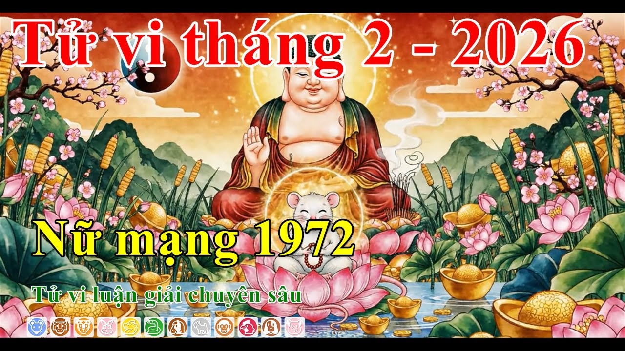Tử Vi Tuổi Nhâm Tý 1972 Nữ Mạng Tháng 2 Âm Lịch 2026: Hóa Giải Tý Mão Tương Hình Để Đón Tài Lộc