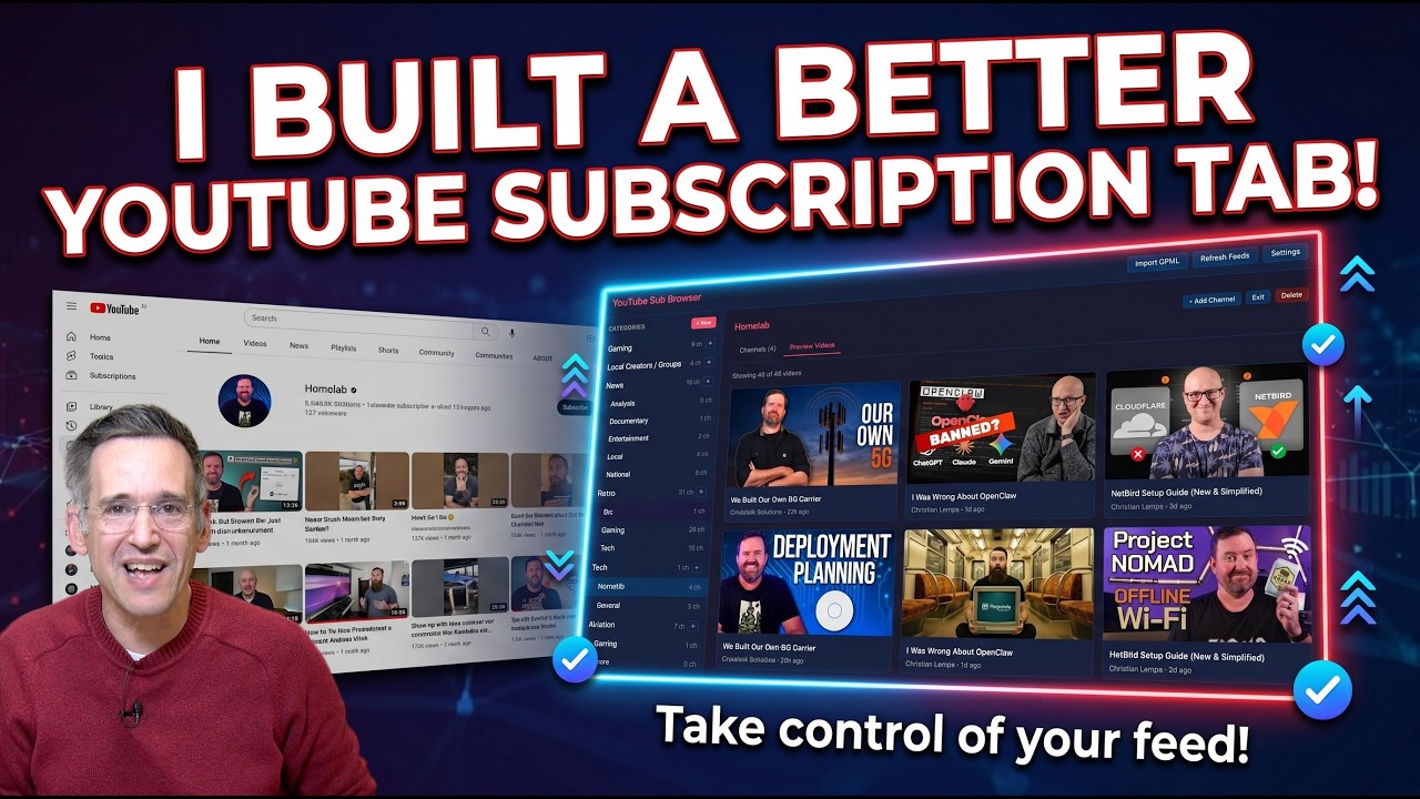I Built a Better YouTube Subscription Tab & An Apple TV App! - YouTube