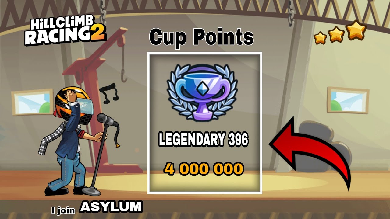 cup points !! 4 000 000 LEGENDARY 396 🤯🔥 Hill Climb Racing 2