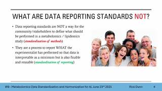 2025-W9: Metabolomics Data Standardization and Harmonization for AI