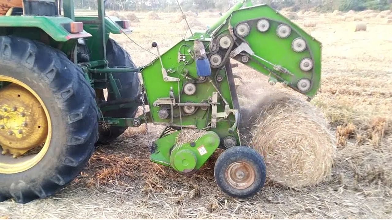 Round Straw Baler Modern Agriculture Equipment Vaikol Roll Machine