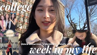 college week in my life at vanderbilt university | LNYF, kpop dance practice, valentine's, exams