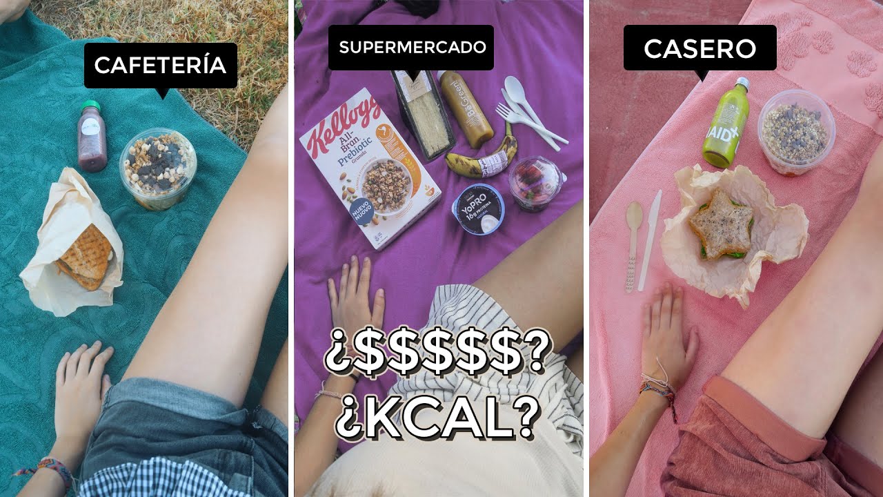 Picnic/Brunch de CAFETERÍA vs SUPERMERCADO vs CASERO ¿El + SANO?¿El + BARATO?