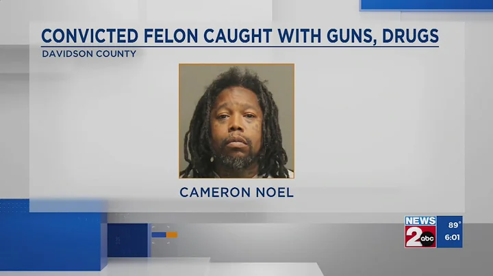 Convicted felon caught with guns, drugs