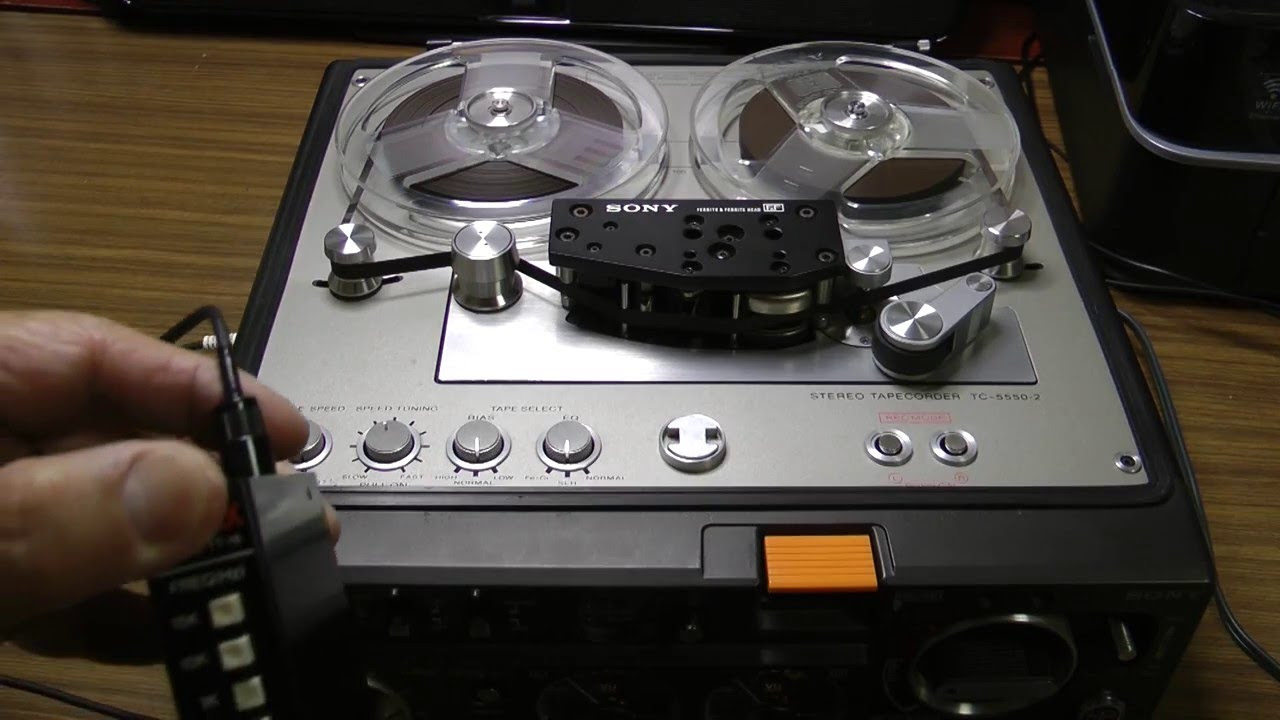 SONY TC-5550-2 周波数特性の簡易テスト - YouTube