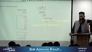 Lecture 52 | Caf 2 Tax | Spring 25 | sir Adnan Rauf | Ca Guidance